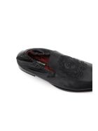 Ariosto Loafers With Coat Of Arms Embroidery Dolce & Gabbana Ariosto Loafers With Coat Of Arms Embroidery - Nero