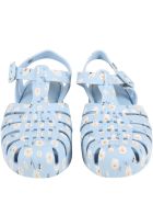 Melissa Light Blue Sandals For Girl With Daisies Melissa Light Blue Sandals For Girl With Daisies - Light Blue