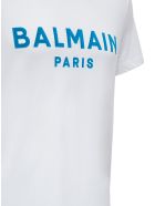 Balmain Cotton T-shirt With Logo Print Balmain Cotton T-shirt With Logo Print - White
