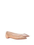 Christian Louboutin Christian Louboutin Follies Strass Ballerina Flat Shoes Christian Louboutin Christian Louboutin Follies Strass Ballerina Flat Shoes - LIGHT SILK