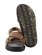 Marni Criss-cross Fussbett Calfskin Sandal Marni Criss-cross Fussbett Calfskin Sandal - Brown