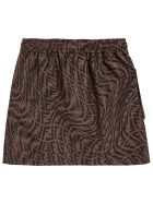 Fendi Ff Brown Nylon Skirt Fendi Ff Brown Nylon Skirt - Brown