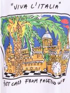 Alessandro Enriquez 'palermo Print' Cotton T-shirt Alessandro Enriquez 'palermo Print' Cotton T-shirt - White