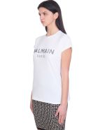 Balmain T-shirt In White Cotton Balmain T-shirt In White Cotton - Bianco
