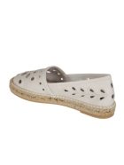 RED Valentino Floral Perforated Espadrillas RED Valentino Floral Perforated Espadrillas - Latte
