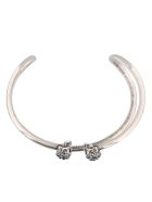 Alexander Mcqueen Double Thin Skull Bracelet Alexander McQueen Double Thin Skull Bracelet - Silver