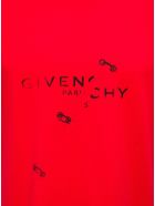 Givenchy Red Jersey T-shirt With Logo Givenchy Red Jersey T-shirt With Logo - Red
