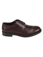 Tod's Embossed Oxford Shoes Tod's Embossed Oxford Shoes - Burgundi
