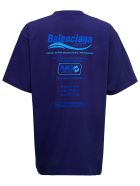 Balenciaga Blue Dry Cleaning Boxy Cotton T-shirt Balenciaga Blue Dry Cleaning Boxy Cotton T-shirt - Blu