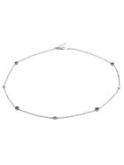 Lo Spazio Pink Sapphire and Diamond Necklace Lo Spazio Jewelry Lo Spazio Pink Sapphire and Diamond Necklace - Pink
