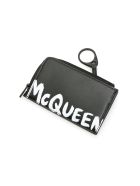 Alexander McQueen Graffiti Logo Pouch Alexander McQueen Graffiti Logo Pouch - BLACK WHITE (Black)