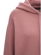 Alberta Ferretti Pink Wool And Cotton Hoodie Alberta Ferretti Pink Wool And Cotton Hoodie - Pink