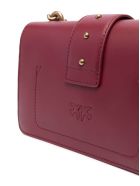 Pinko Love Mini Red Leather Icon Crossbody Bag Pinko Love Mini Red Leather Icon Crossbody Bag - Red