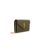 Saint Laurent Monogram Chain Wallet Saint Laurent Monogram Chain Wallet - Vert kaki