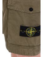Stone Island Shorts In Green Cotton Stone Island Shorts In Green Cotton - green