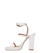 Paris Texas Bianca Sandals In White Leather Paris Texas Bianca Sandals In White Leather - white