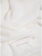 Fabiana Filippi White Cashmere Blend Scarf With Glitter Detail Fabiana Filippi White Cashmere Blend Scarf With Glitter Detail - White