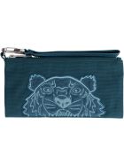 Kenzo Logo Print Flat Pouch Kenzo Logo Print Flat Pouch - green