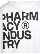 White Man Hoodie With Maxi Logo Pharmacy Industry White Man Hoodie With Maxi Logo