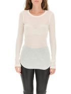 Ann Demeulemeester Karo Long-sleeved T-shirt Ann Demeulemeester Karo Long-sleeved T-shirt - CREAM (White)
