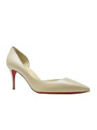 Christian Louboutin Iriza 70 Nappa Irise Beige Leather Pumps Christian Louboutin Iriza 70 Nappa Irise Beige Leather Pumps - BEIGE