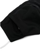 Black Face Mask With Stripes And Logo Palm Angels Black Face Mask With Stripes And Logo