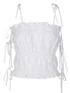 MSGM White Cotton Tank Top MSGM White Cotton Tank Top - Bianco