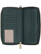 Michael Kors Money Pieces Grain Leather Wallet Michael Kors Money Pieces Grain Leather Wallet - green