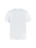 MSGM Logo Print Cotton T-shirt MSGM Logo Print Cotton T-shirt - White