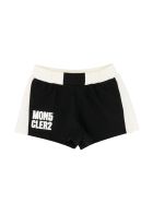 Moncler Shorts With Logo Print Moncler Shorts With Logo Print - Black