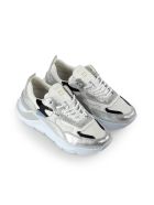 D.a.t.e. Fuga Reflex White Silver Sneaker D.A.T.E. Fuga Reflex White Silver Sneaker - Silver/White
