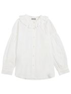 Il Gufo White Cotton Shirt With Ruffles Il Gufo White Cotton Shirt With Ruffles - White
