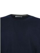 Brunello Cucinelli Blue Virgin Wool And Cashmere Sweater Brunello Cucinelli Blue Virgin Wool And Cashmere Sweater - Blu