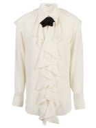 Victoria Beckham Blusa Ruffle Neck Victoria Beckham Blusa Ruffle Neck - M Vanilla