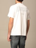 Throwback T-shirt Throwback Cotton T-shirt With Poker Print Throwback T-shirt Throwback Cotton T-shirt With Poker Print - White