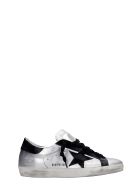 Golden Goose Superstar Sneakers In Silver Suede And Leather Golden Goose Superstar Sneakers In Silver Suede And Leather - ARGENTO