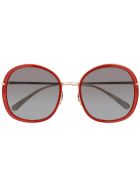 Pomellato PM0081S Sunglasses Pomellato PM0081S Sunglasses - Red Gold Grey