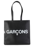 Comme Des Garcons Wallet Huge-logo Tote Bag Comme des Garçons Wallet Comme Des Garcons Wallet Huge-logo Tote Bag - BLACK