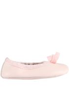 Gallucci Pink Ballerina Flats For Babygirl Gallucci Pink Ballerina Flats For Babygirl - Pink