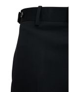 Bottega Veneta Black Pants In Grain De Poudre Wool Bottega Veneta Black Pants In Grain De Poudre Wool - Black