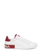 Dolce & Gabbana Portofino White Leather Sneakers Dolce & Gabbana Portofino White Leather Sneakers - White