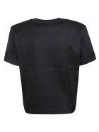 Fendi Embossed Logo Cropped T-shirt Fendi Embossed Logo Cropped T-shirt - Black