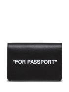Off-White Black Leather Card Holder With Print Off-White Black Leather Card Holder With Print - Black