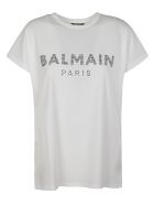 Balmain Studded Logo T-shirt Balmain Studded Logo T-shirt - White
