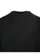 Dark Green And Black All-over Diag Logo Unisex Pullover Balenciaga Dark Green And Black All-over Diag Logo Unisex Pullover - Dark green/ink