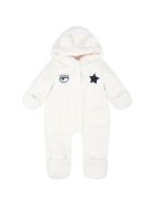 Chiara Ferragni White Babygrow For Baby Girl Chiara Ferragni White Babygrow For Baby Girl - White