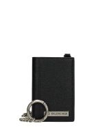 Balenciaga Wallet In Black Leather Balenciaga Wallet In Black Leather - Nero