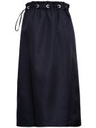 Tessa Black Nylon Skirt With Drawstring Tessa Black Nylon Skirt With Drawstring - Black