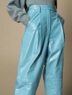 Remain Pants Remain Trousers In Genuine Shiny Leather REMAIN Birger Christensen Remain Pants Remain Trousers In Genuine Shiny Leather - Gnawed Blue