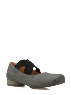 Crossover-strap Ballerina Shoes Uma Wang Crossover-strap Ballerina Shoes - Blue/black